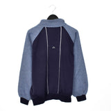 Vintage Kappa quarter zip up jumper hoodie pullover sweatshirt windbreaker track jacket in blue