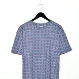 Vintage Next t-shirt top blouse tee in light blue with stars