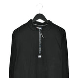 Vintage lotto zip up long sleeve t-shirt polo top blouse tee sweater in black