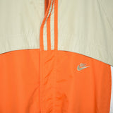 Vintage Nike windbreaker fleece track jacket bomber jacket in orange