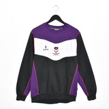 Vintage Kukri jumper pullover sweatshirt windbreaker fleece track jacket in white black and purple