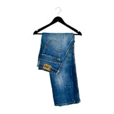 Vintage Lee ripped jeans in light blue