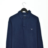 Vintage Gant longsleeve polo shirt t-shirt pullover in blue