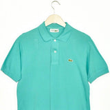 Vintage Lacoste polo shirt t-shirt pullover in turquoise/cyan