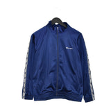 Vintage Champion windbreaker zip up tracksuit track jacket trackie sweater jumper sweatshirt pullover long sleeve in dark blue