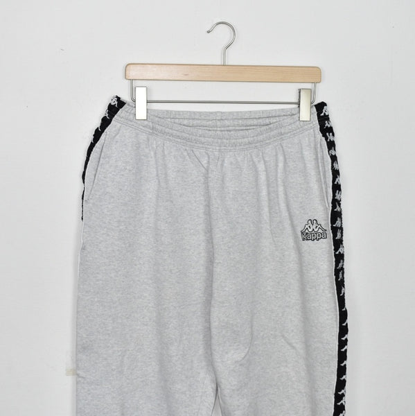 Vintage Kappa sweatpants joggers trousers track pants bottoms in grey and black