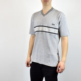 Vintage Hugo Boss v-neck t-shirt top blouse tee in gray