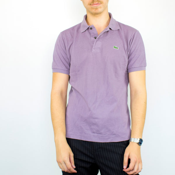 Vintage Lacoste polo shirt t-shirt pullover in purple