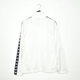 Vintage lotto zip up tracksuit track jacket trackie sweater jumper sweatshirt pullover long sleeve in black and white