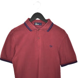 Vintage Fred Perry polo shirt tee blouse top in maroon