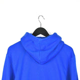 Vintage Adidas hoodie pullover sweatshirt windbreaker fleece track jacket in bright blue