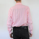 PINK STRIPED TOM TAILOR COLLAR SHIRT
