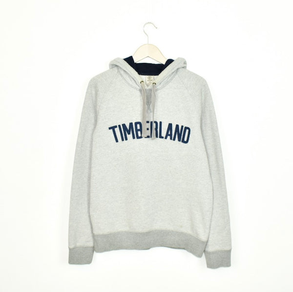 Vintage Timberland hoodie jumper sweatshirt sweater pullover in grey