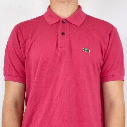 ✈️🚚WORLDWIDE POSTAGE❗️CHECK ALL PICS FOR MEASUREMENTS🌊PINK LACOSTE POLO SHIRT