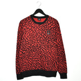 Vintage rare Jordan sweatshirt pullover jumper hoodie in red and black