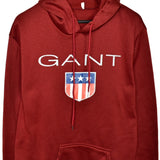 Vintage GANT soft material hoodie jumper sweatshirt sweater pullover in maroon