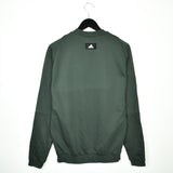 Vintage Adidas sweatshirt pullover jumper hoodie in dark green