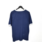 Vintage Fila V-neck t-shirt top blouse tee in blue and greg