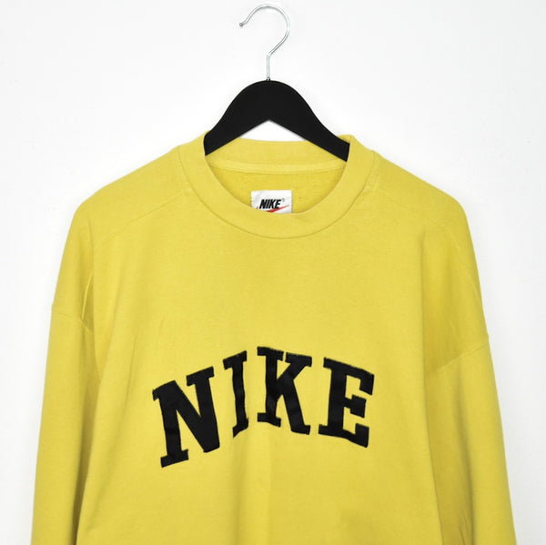 Vintage Nike longsleeve tee pullover sweatshirt in yellow