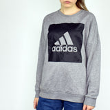 Adidas sweatshirt jumper sweater pullover hoodie in gray