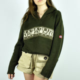 Vintage Napapijri sweater pullover jumper in dark green