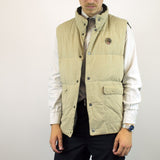 Vintage Napapijri two sided vest jacket in gray or beige