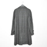 Vintage Aquascutum long coat trench coat pea coat jacket in grey
