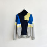 Vintage Puma zip up track jacket jumper pullover sweatshirt windbreaker hoodie jumper in blue, grey and yellow