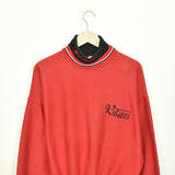 Truly vintage Scarlet Knights Rutgers turtleneck longsleeve tee pullover sweatshirt in red and black