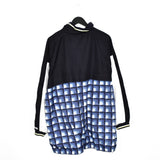 Vintage Reebok windbreaker zip up tracksuit track jacket trackie sweater jumper sweatshirt pullover long sleeve in blue and white