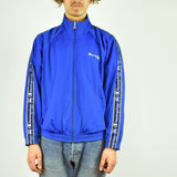 Vintage Champion tracksuit track jacket fleece windbreaker in blue