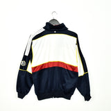 Vintage Adidas tracksuit trackie jacket zip up sweater dark blue red and white