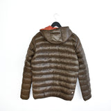 Vintage Colmar puffer jacket windbreaker fleece track jacket bomber jacket in brown