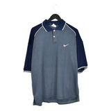 Vintage Nike polo shirt tee blouse top in blue