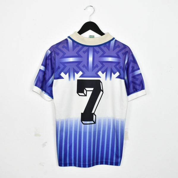 Vintage Lotto sport polo shirt tee blouse top in white and blue