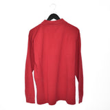 Vintage Kappa long sleeve polo shirt tee blouse top sweatshirt in red/maroon