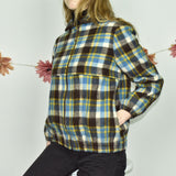 Cool colourful fuzzy bomber jacket outerwear top sweater jumper zip up