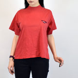 Vintage Reebok t-shirt top blouse tee in red