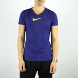 Nike v-neck t-shirt top blouse tee in navy blue