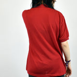 Vintage Lacoste polo shirt t shirt pullover in red