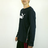 Vintage Puma sweatshirt jumper sweater pullover hoodie in black