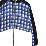 Vintage Reebok windbreaker zip up tracksuit track jacket trackie sweater jumper sweatshirt pullover long sleeve in blue and white