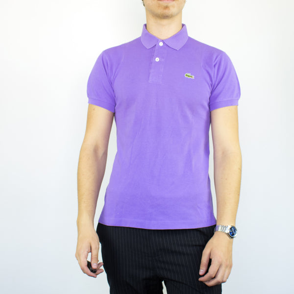 Vintage Lacoste polo shirt t-shirt pullover in purple