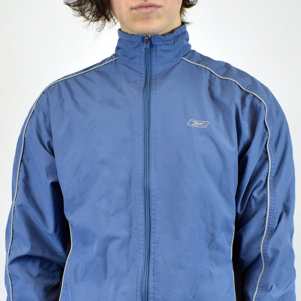 Vintage Reebok windbreaker jacket in blue