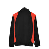 Vintage Adidas windbreaker fleece track jacket bomber jacket in red and black