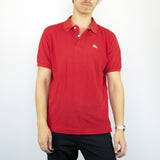Vintage Lacoste polo shirt t-shirt pullover in red