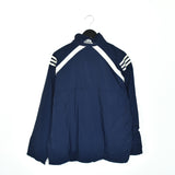 Vintage Adidas windbreaker fleece track jacket bomber jacket in blue