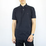 Vintage Tommy Hilfiger 90s style polo shirt t-shirt pullover in black