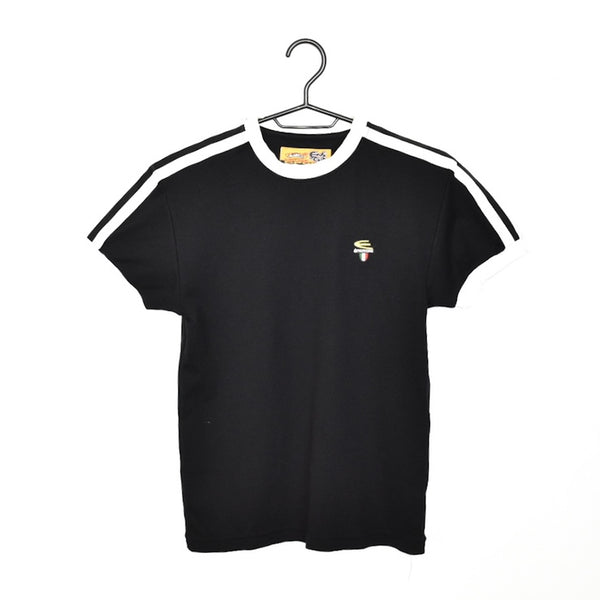 Vintage Energie t-shirt top blouse tee in blue and white