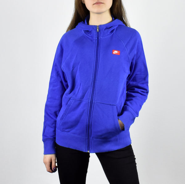 Vintage Nike zip up hoodie jumper sweater pullover sweatshirt in blue